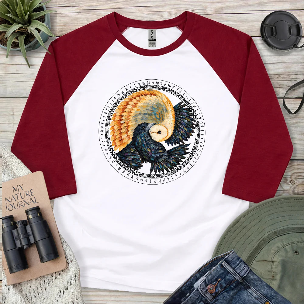 Yin Yang Dual 3/4 Sleeve T-shirt