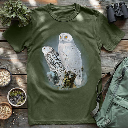 A Snowy Owl Couple T-shirt