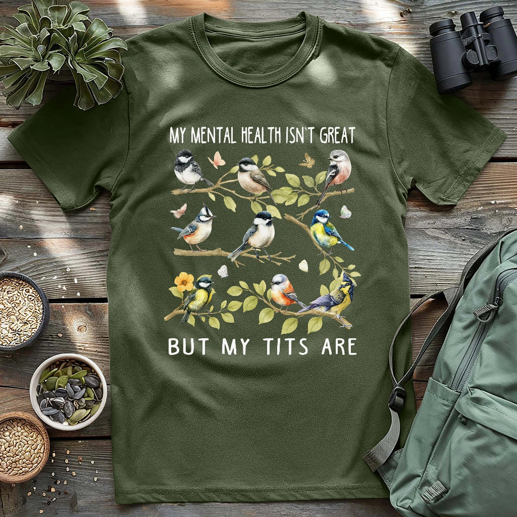 Beautiful tits birds shirt for women.