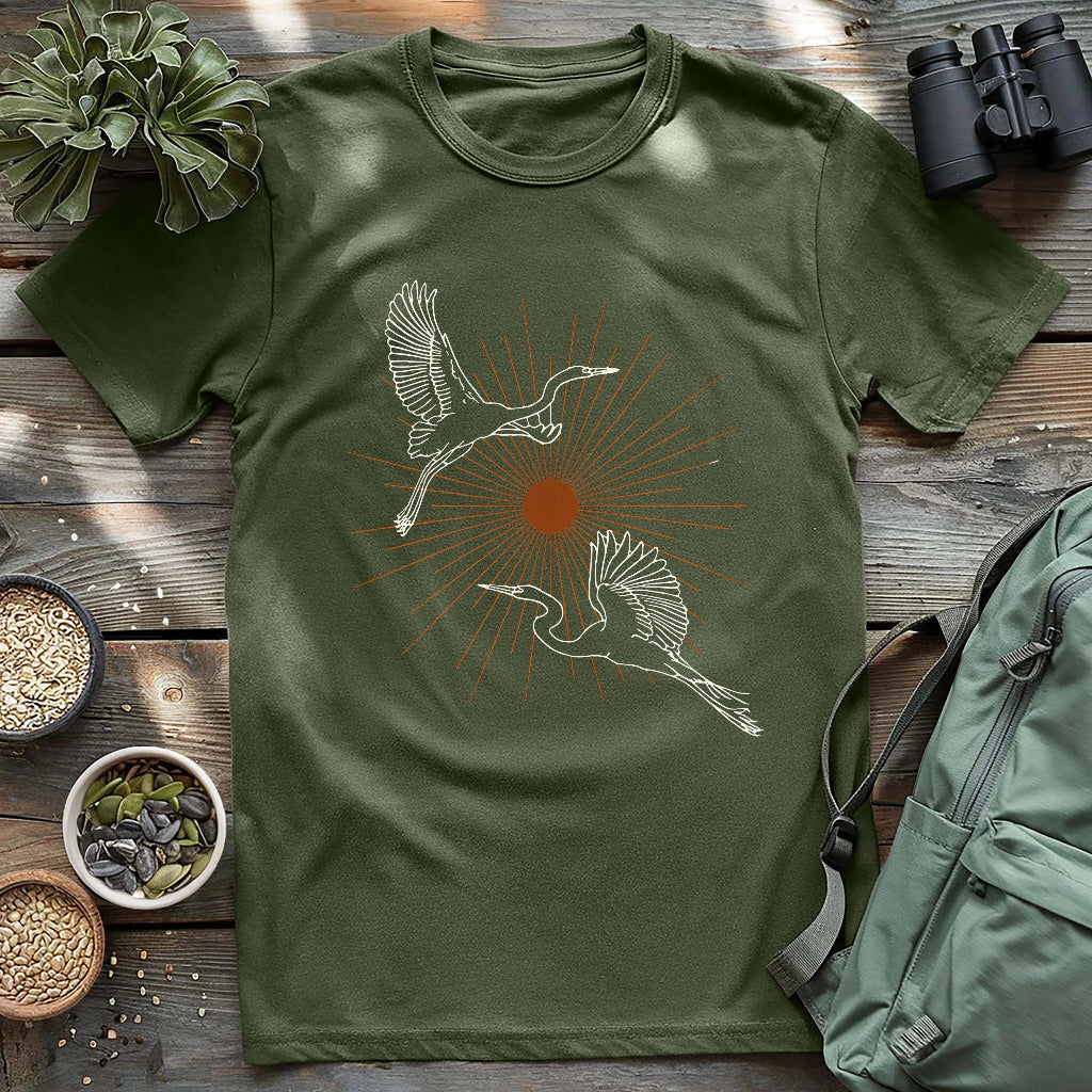 Twin Herons T-shirt