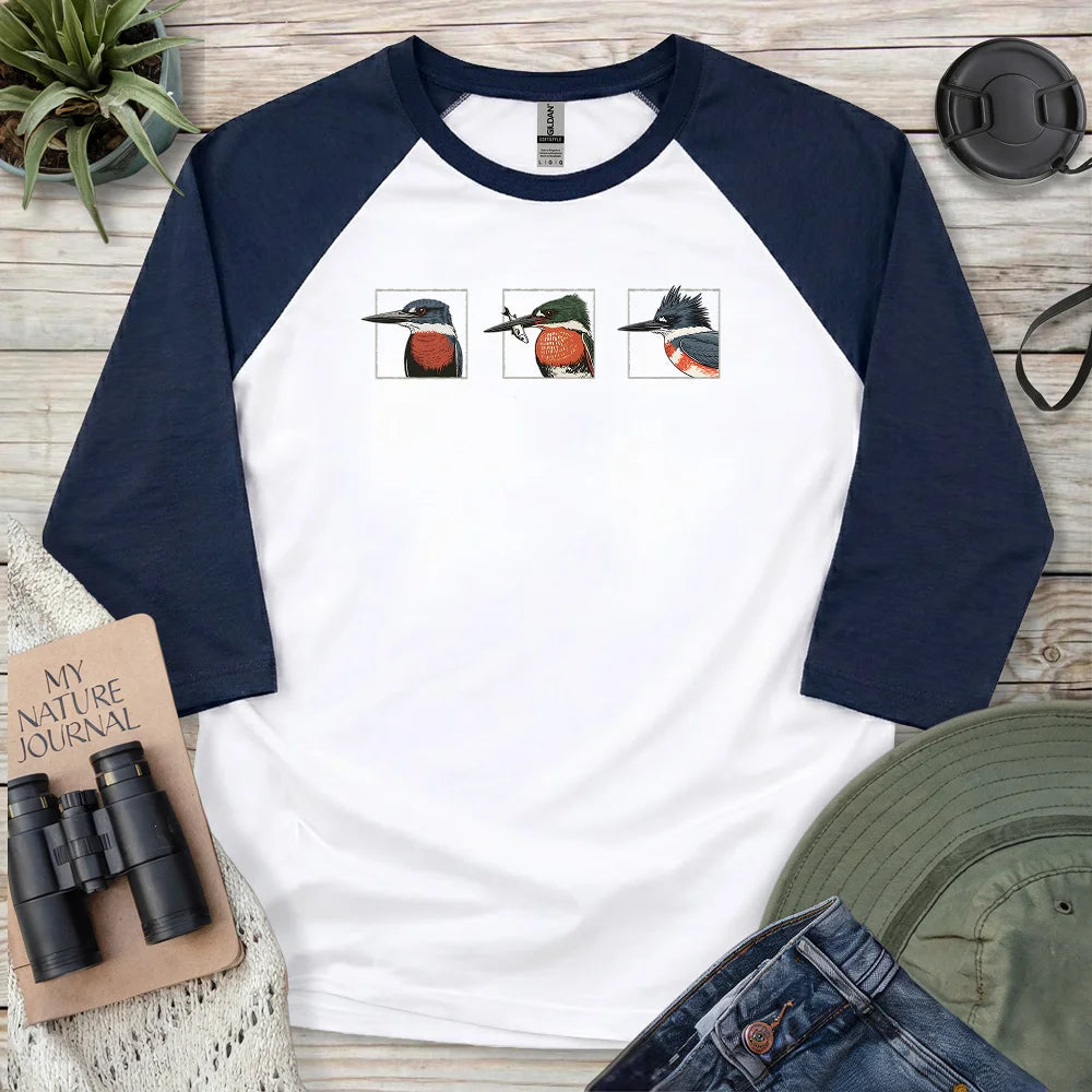 Kingfishers Of America 3/4 Sleeve T-shirt