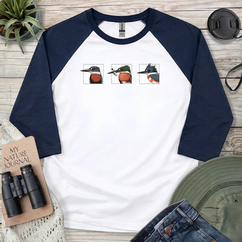 Kingfishers Of America 3/4 Sleeve T-shirt