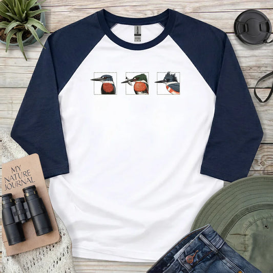 Kingfishers Of America 3/4 Sleeve T-shirt