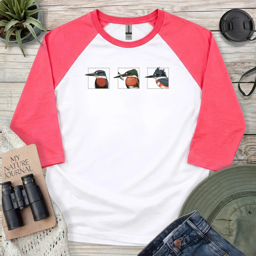 Kingfishers Of America 3/4 Sleeve T-shirt