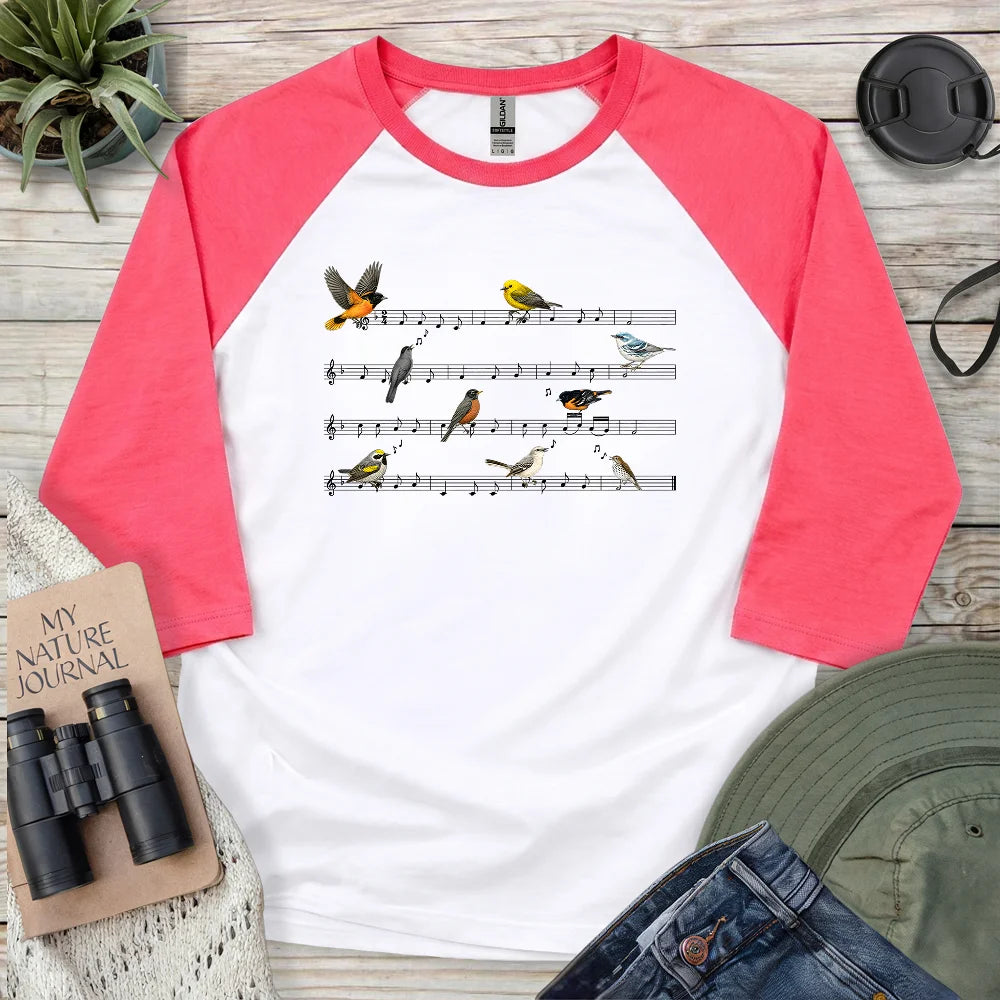 Symphony of Songbirds 3/4 Sleeve T-shirt
