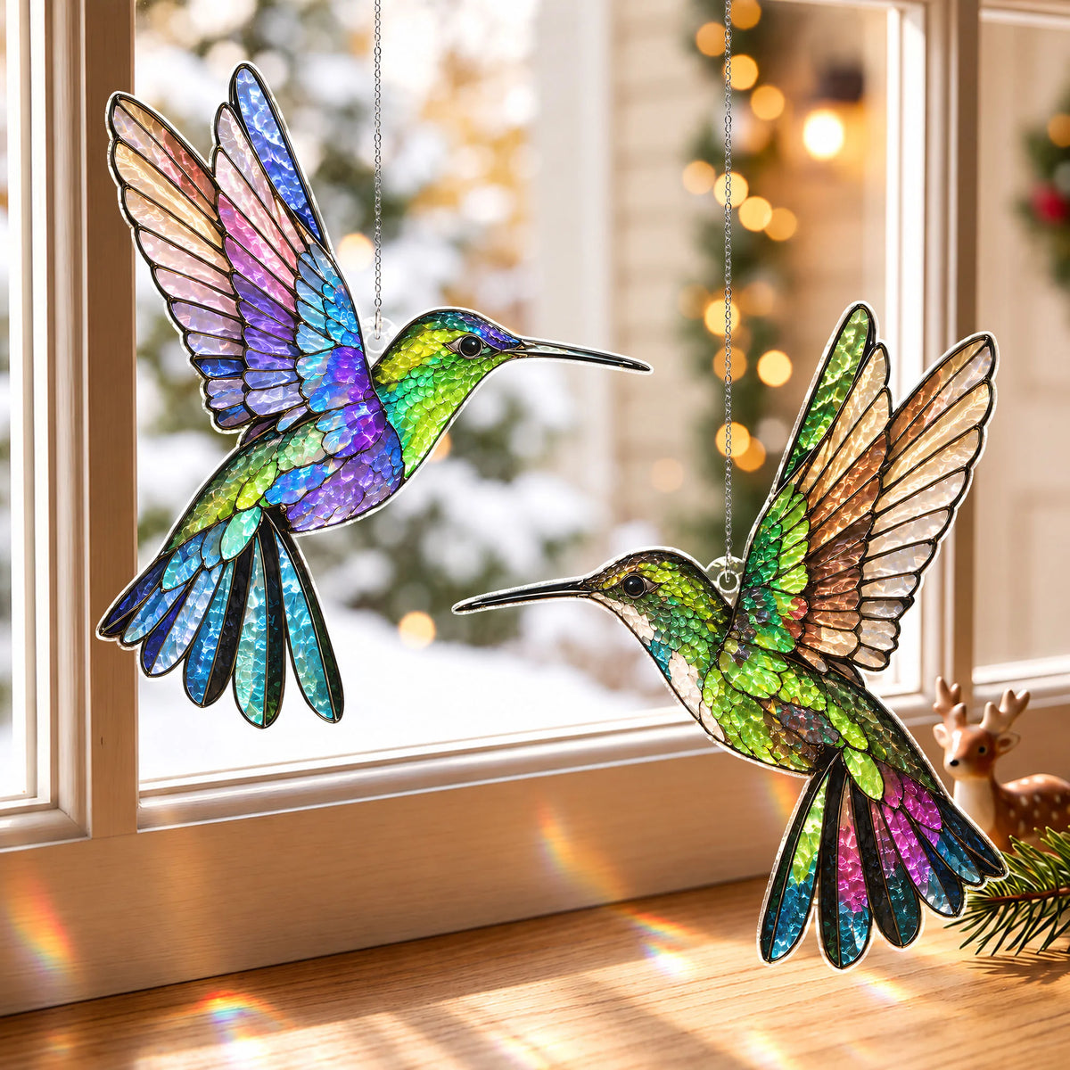 A Couple Of Hummingbird Ornament