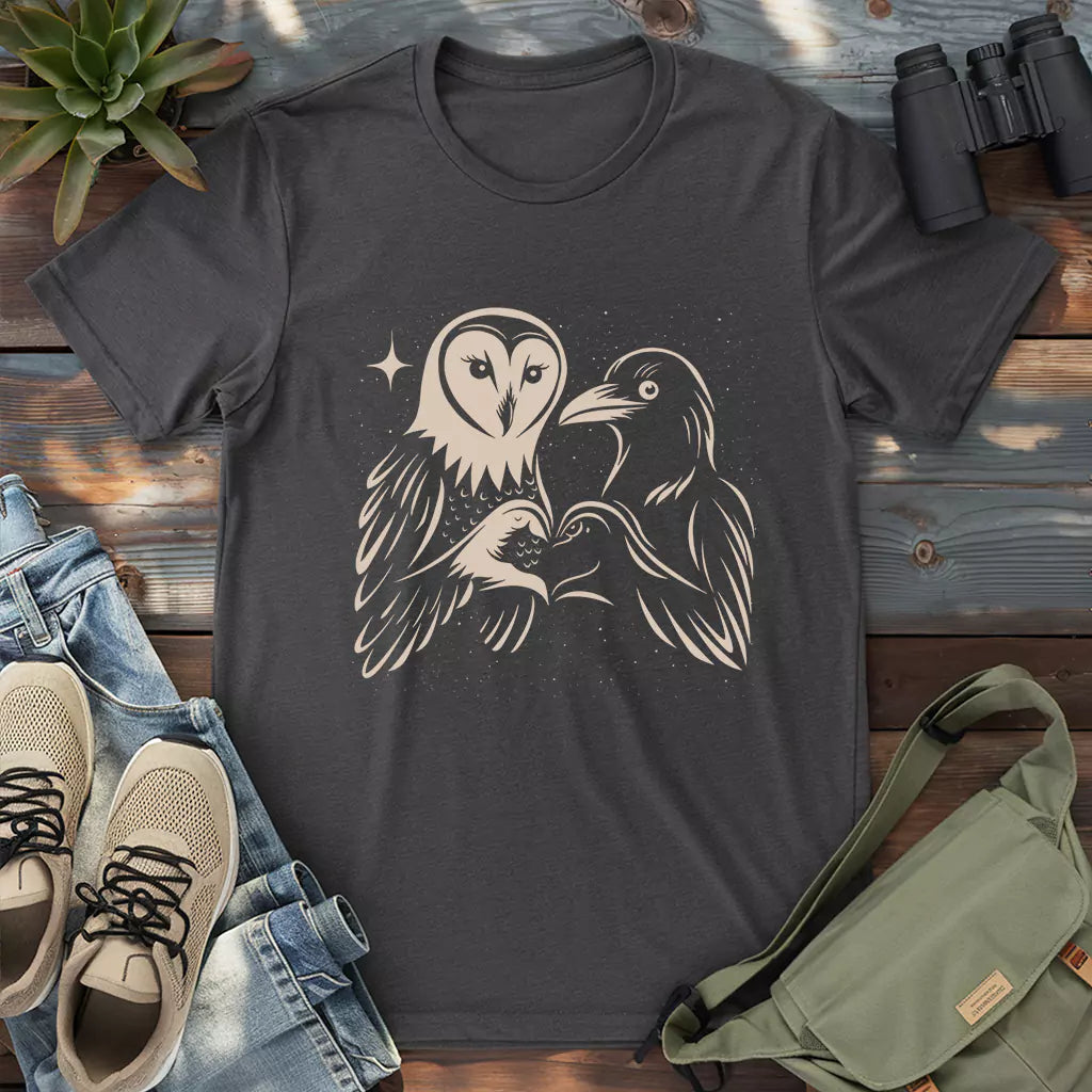 Owl & Crow Couple T-shirt