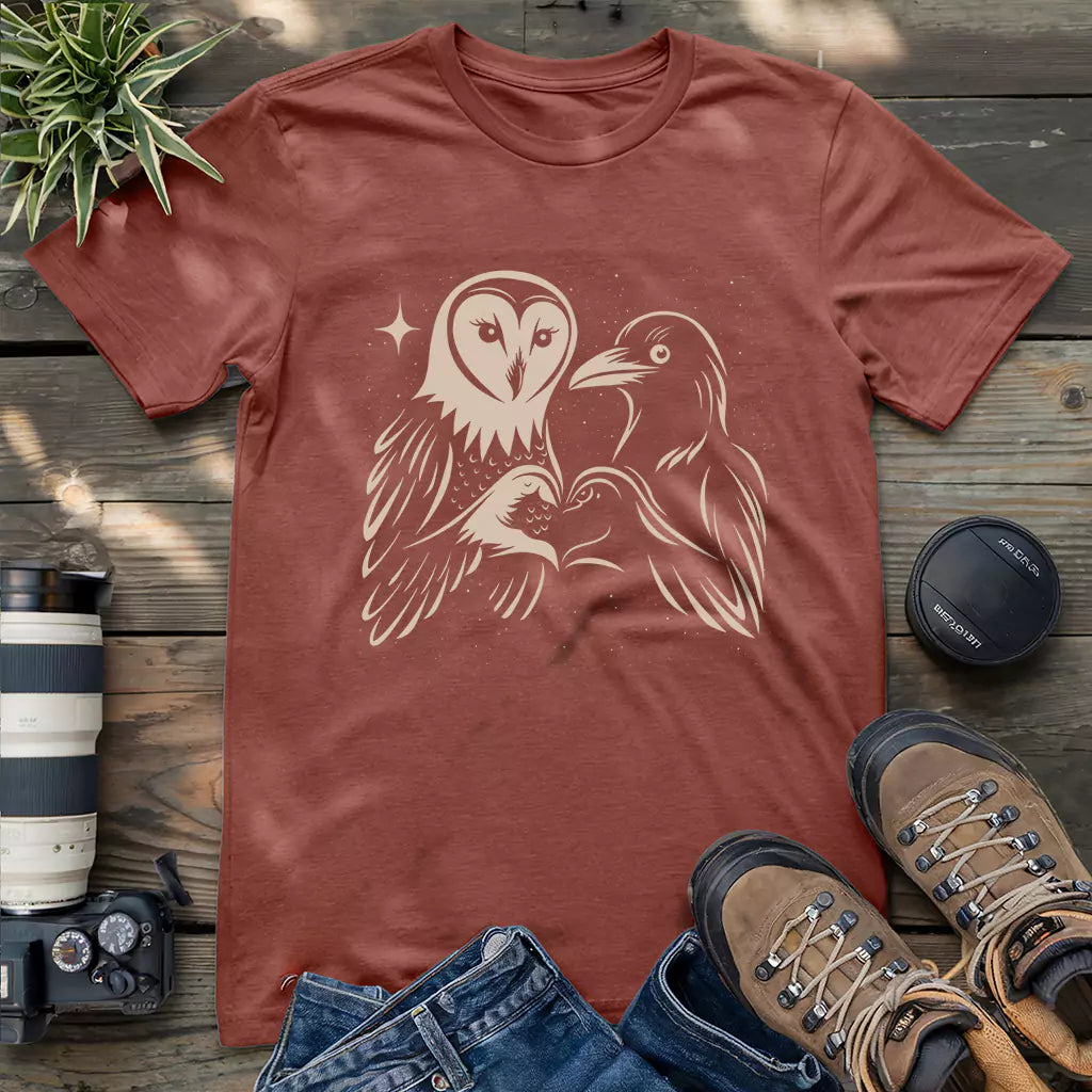 Owl & Crow Couple T-shirt