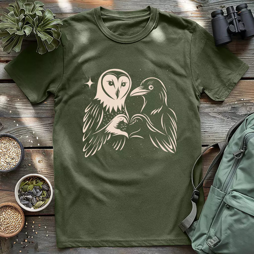 Owl & Crow Couple T-shirt