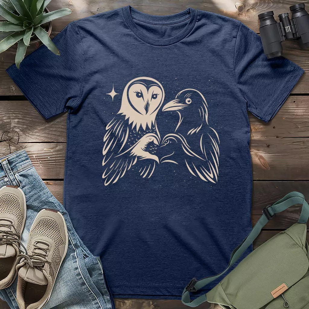 Owl & Crow Couple T-shirt