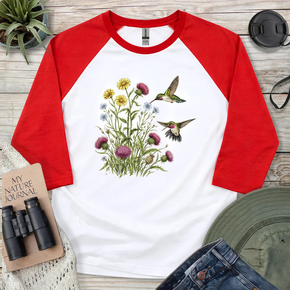 Attracted To Wildflowers 3/4 Sleeve T-shirt