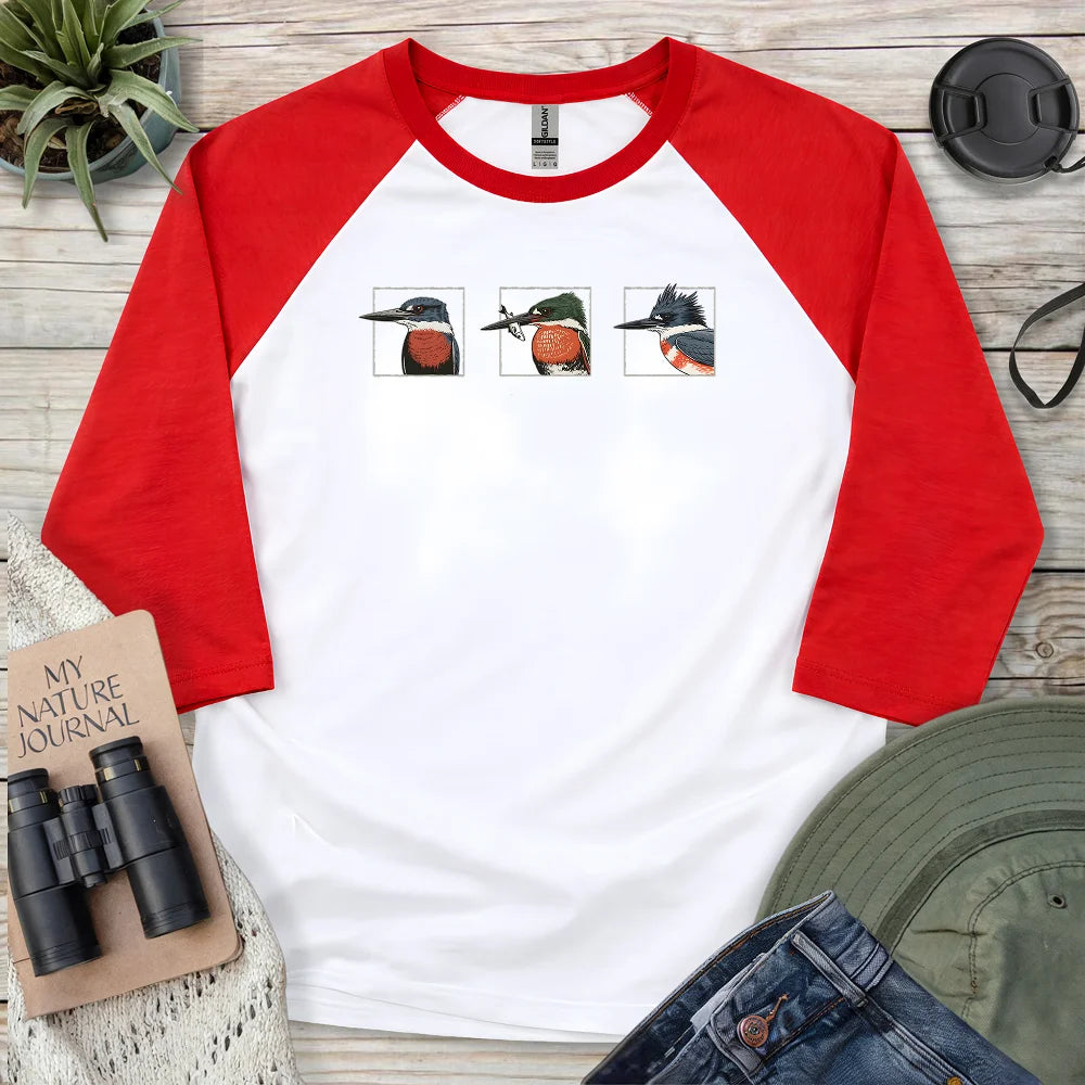 Kingfishers Of America 3/4 Sleeve T-shirt