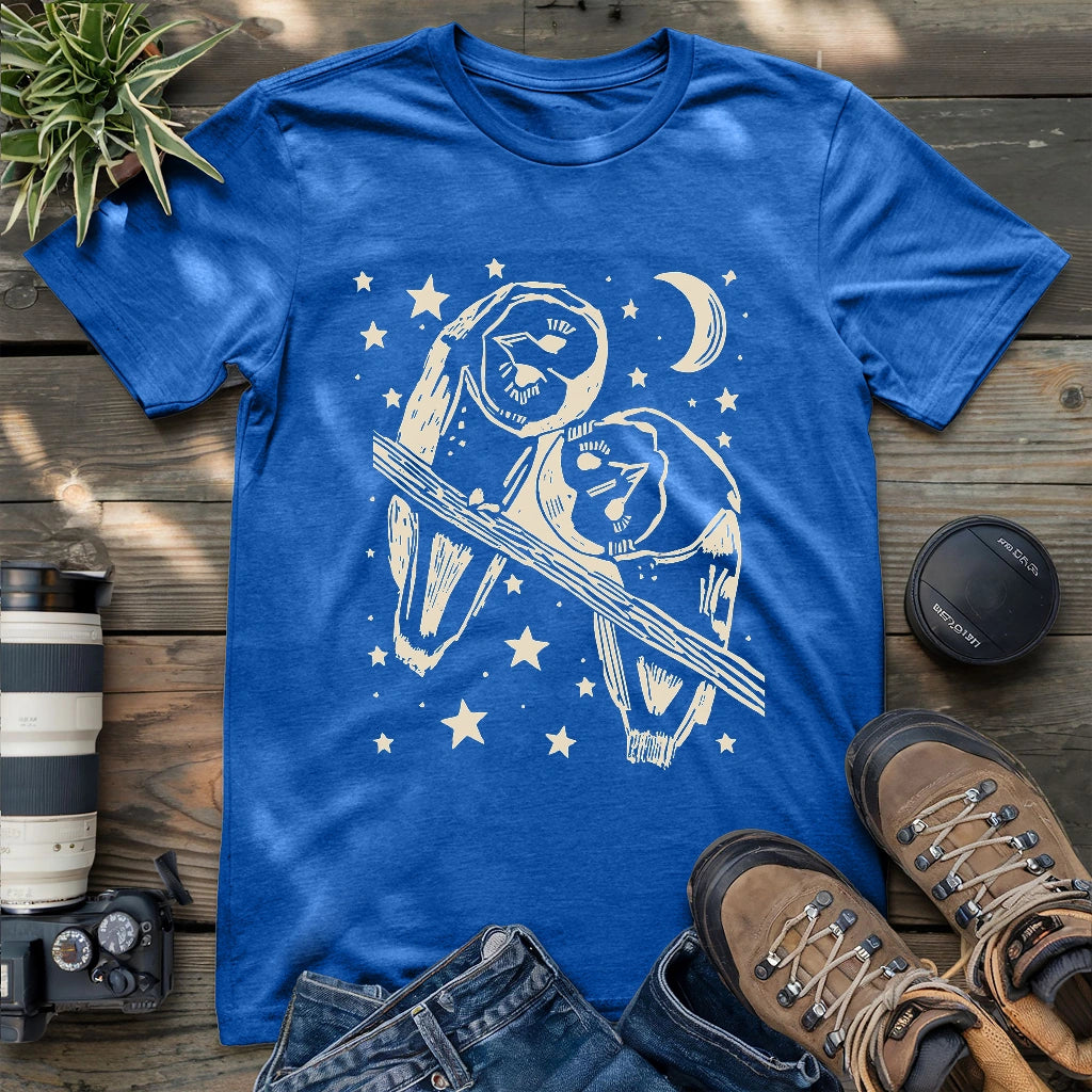 Owl Buddies Staring T-shirt