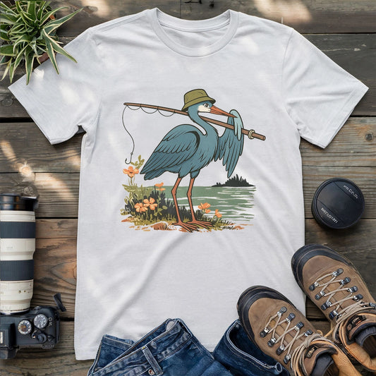 Fishing Heron T-shirt