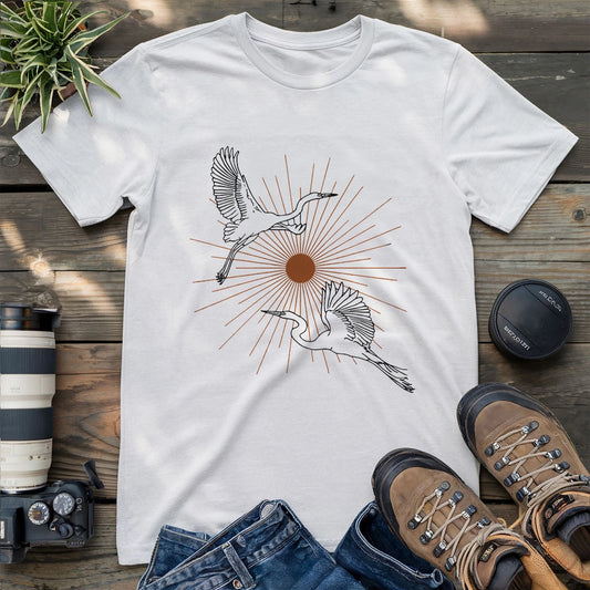 Twin Herons T-shirt